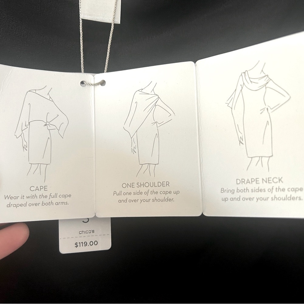Chico’s convertible dress. Great for any occasion. Size 3 nwt - Picture 2 of 10